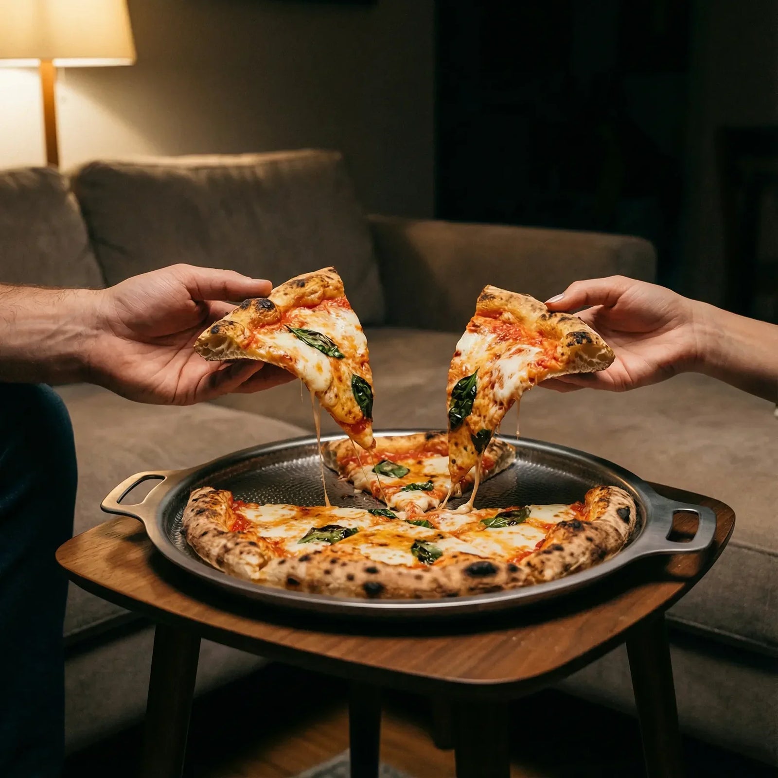 Titanium Hammered Pizza Steel