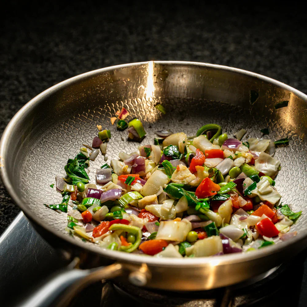 Titanium Hammered Wok Pan
