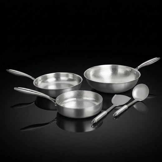 Titanium Hammered Cookware Set