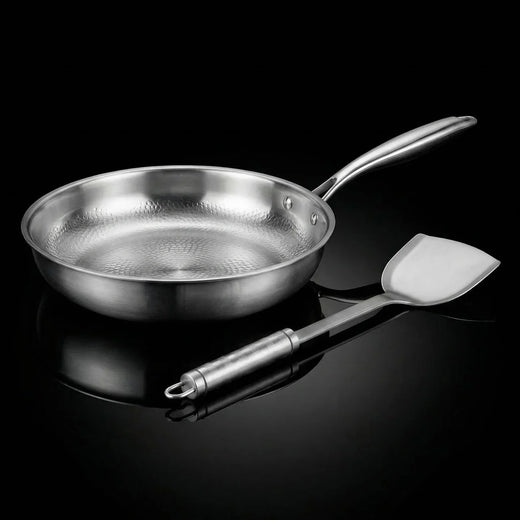Titanium Hammered Pan + Spatula