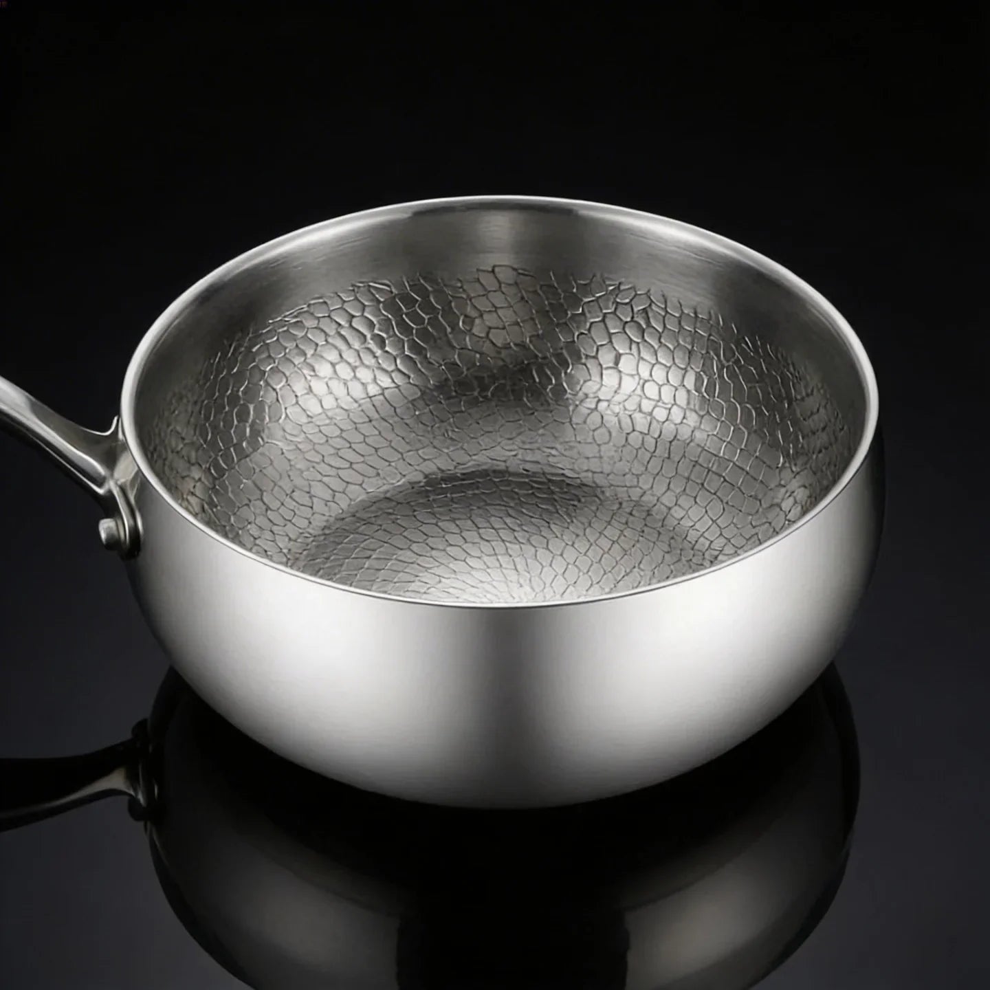 Titanium Hammered Sauce Pan
