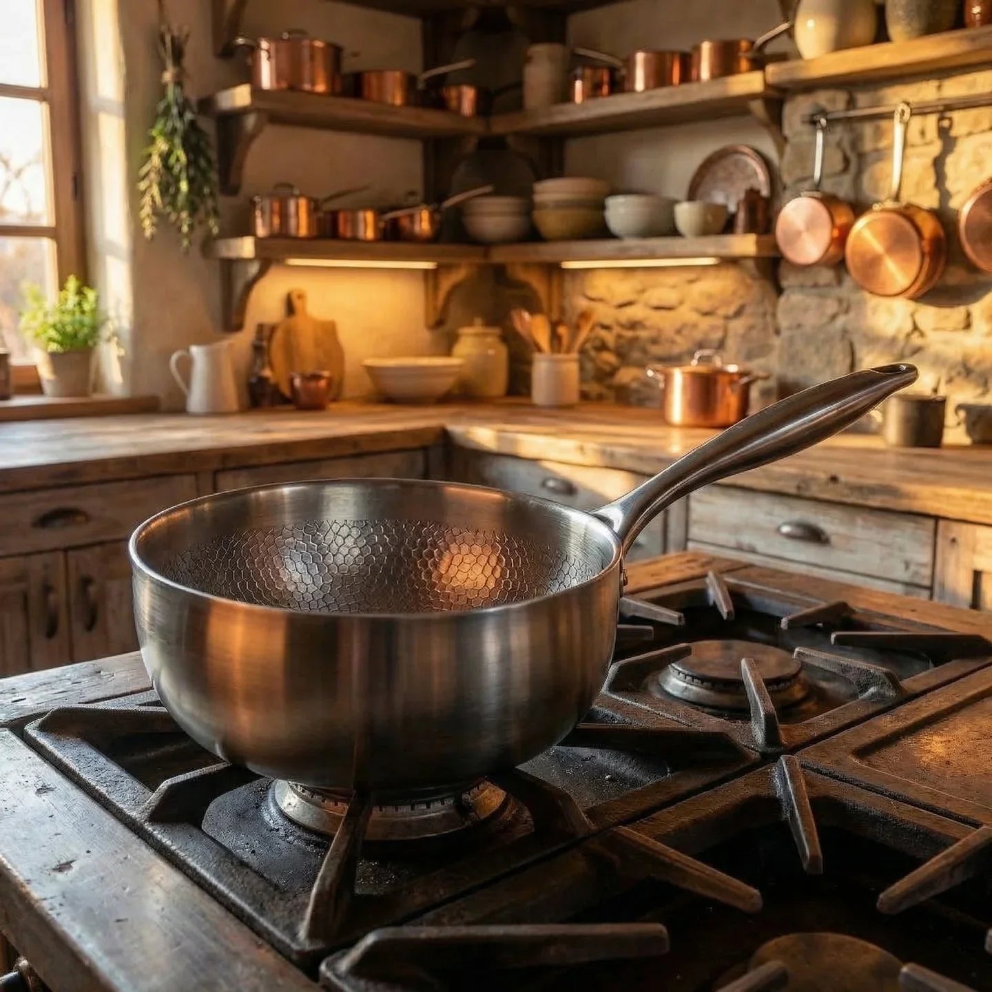 Titanium Hammered Sauce Pan