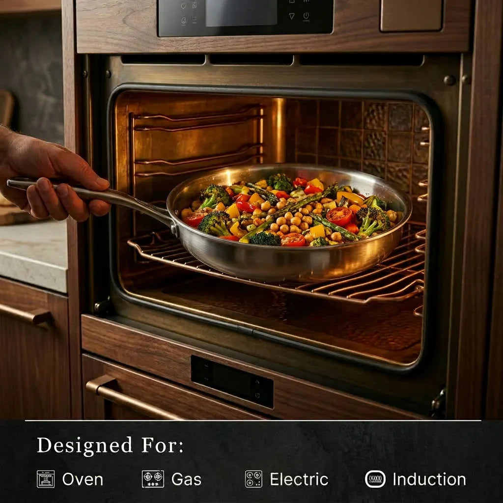 Titanium Hammered Cookware Set